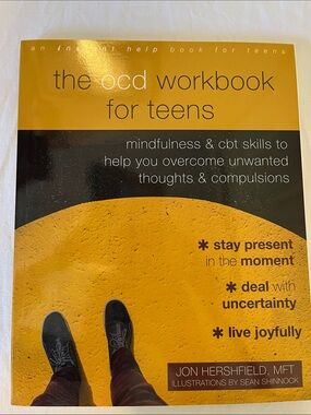 The OCD Workbook for Teens - Yellow & Black Cover